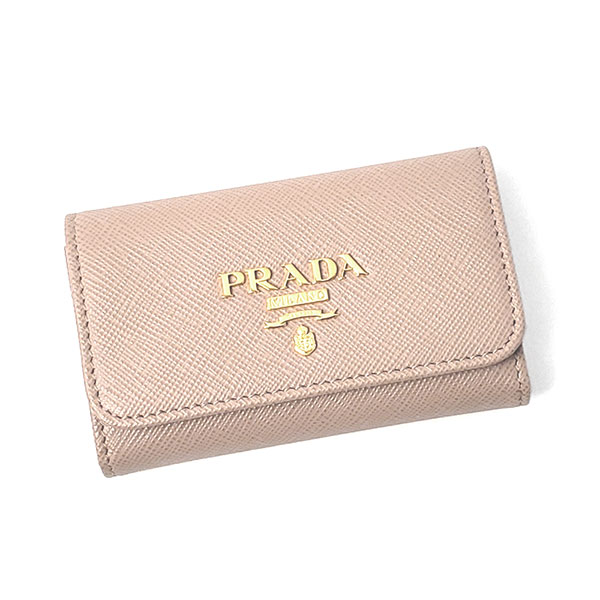 プラダ プラダ キーケース レディース PRADA サフィアーノレザー 1PG004 QWA CIPRIA ピンクベージュ