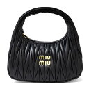 ミュウミュウ バッグ レディース MIUMIU ミュウ ワンダー マテラッセ 5BC125 N88 NERO ブラック