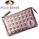 ペレボルサ 小銭入れ レディース PELLE BORSA カリーノ 4960-PI ピンク