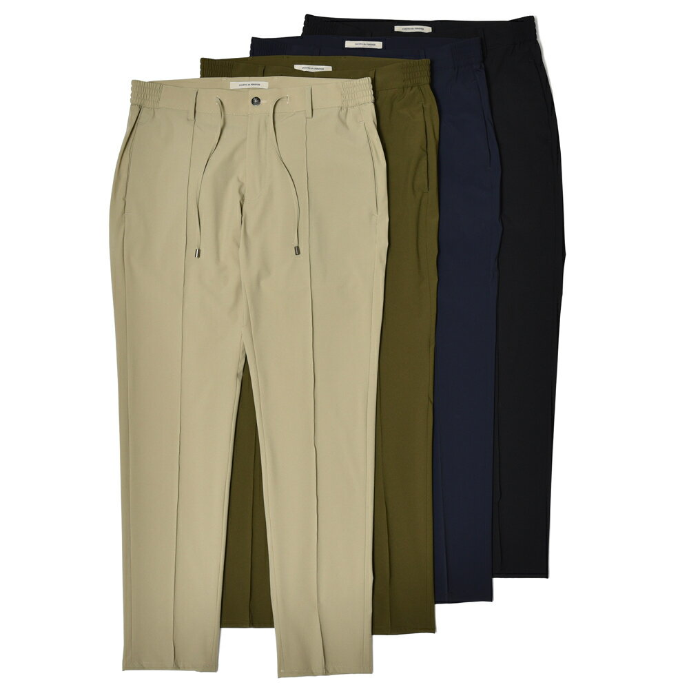 giab's ARCHIVIO / ジャブス アルキヴィオMASACCIO-Cマサッチョ-C ウォッシャブルテクノフレンチツイルテーパードシャーリングパンツ A...