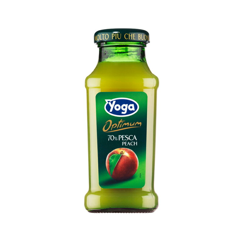  桃ジュース 果汁入り飲料 ももジュース 濃厚 美味しい もも モモ 桃 ジュース 瓶 飲みきりサイズ 果汁70％ ピーチネクター イタリア ヨーガ Yoga