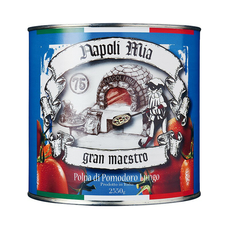 "Napoli Mia" Gran Maestro Polpa di Pomodoro Lungo レーズィナで収穫された希少な甘みの強い長型トマトをカットし、食塩でシンプルに味付けしました。 レーズィナトマトの旨みたっぷりな味わいは、そのままピッツァソースなどにご活用いただけます。 【保存方法】 直射日光を避けて常温で保存してください。 ※開缶時に切り口で手を切らないようご注意ください。 ※開缶後はガラス等の容器に移し替えて冷蔵庫で保存し、お早めにご使用ください。 ※缶のまま直火にかけないでください。 ＜ナポリ・ミア&gt; 本格ナポリピッツァを作るために開発されたナポリ・ミアブランド。 ピッツァ職人に満足いただけるこだわりの製品をそろえています。 トマト缶は汽水湖『レーズィナ湖』の周辺に広がる地域で栽培されるレーズィナ産トマトを使用。塩分、甘みが強いと言われる人気のトマトです。チーズはピッツァに適した水分、柔らかさ、伸び、味を追求した本場ナポリでも愛用者が多いモッツァレッラチーズです。&nbsp; &nbsp; ブランド ナポリ・ミア Napoli Mia 名称 トマト・ピューレーづけ 開封前温度帯 常温 内容量 2550g 原材料 トマト、トマトピューレー、食塩／クエン酸 原産国 イタリア 〜ご利用いただけるシーン〜 季節のご挨拶 御正月 お正月 御年賀 お年賀 御年始 母の日 父の日 初盆 お盆 御中元 お中元 お彼岸 残暑御見舞 残暑見舞い 敬老の日 寒中お見舞 クリスマス クリスマスプレゼント お歳暮 御歳暮 春夏秋冬 日常の贈り物 御見舞 退院祝い 全快祝い 快気祝い 快気内祝い 御挨拶 ごあいさつ 引越しご挨拶 引っ越し お宮参り御祝 志 進物 長寿のお祝い 61歳 還暦（かんれき） 還暦御祝い 還暦祝 祝還暦 華甲（かこう） 祝事 合格祝い 進学内祝い 成人式 御成人御祝 卒業記念品 卒業祝い 御卒業御祝 入学祝い 入学内祝い 小学校 中学校 高校 大学 就職祝い 社会人 幼稚園 入園内祝い 御入園御祝 お祝い 御祝い 内祝い 金婚式御祝 銀婚式御祝 御結婚お祝い ご結婚御祝い 御結婚御祝 結婚祝い 結婚内祝い 結婚式 引き出物 引出物 引き菓子 御出産御祝 ご出産御祝い 出産御祝 出産祝い 出産内祝い 御新築祝 新築御祝 新築内祝い 祝御新築 祝御誕生日 バースデー バースディ バースディー 七五三御祝 753 初節句御祝 節句 昇進祝い 昇格祝い 就任 弔事 御供 お供え物 粗供養 御仏前 御佛前 御霊前 香典返し 法要 仏事 新盆 新盆見舞い 法事 法事引き出物 法事引出物 年回忌法要 一周忌 三回忌、 七回忌、 十三回忌、 十七回忌、 二十三回忌、 二十七回忌 御膳料 御布施 法人向け 御開店祝 開店御祝い 開店お祝い 開店祝い 御開業祝 周年記念 来客 お茶請け 御茶請け 異動 転勤 定年退職 退職 挨拶回り 転職 お餞別 贈答品 粗品 粗菓 おもたせ 菓子折り 手土産 心ばかり 寸志 新歓 歓迎 送迎 新年会 忘年会 二次会 記念品 景品 開院祝い プチギフト お土産 ゴールデンウィーク GW 帰省土産 バレンタインデー バレンタインデイ ホワイトデー ホワイトデイ お花見 ひな祭り 端午の節句 こどもの日 スイーツ スィーツ スウィーツ ギフト プレゼント お返し 御礼 お礼 謝礼 御返し お返し お祝い返し 御見舞御礼 ここが喜ばれます 個包装 上品 上質 高級 お取り寄せスイーツ おしゃれ 可愛い かわいい 食べ物 銘菓 お取り寄せ 人気 食品 老舗 おすすめ インスタ インスタ映え こんな想いで… ありがとう ごめんね おめでとう 今までお世話になりました　いままで お世話になりました これから よろしくお願いします 遅れてごめんね おくれてごめんね こんな方に お父さん お母さん 兄弟 姉妹 子供 おばあちゃん おじいちゃん 奥さん 彼女 旦那さん 彼氏 先生 職場 先輩 後輩 同僚レーズィナトマトの旨みたっぷりな味わい