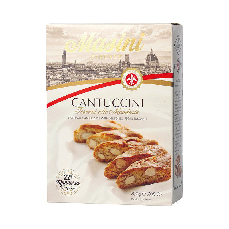 Cantuccini Toscani Alle Mandorle イタリア中部、トスカーナ地方発祥のお菓子、カントゥッチ。 フィレンツェに位置するピエトロ・マジーニ社は1929年の創業以来、伝統的なレシピを基にカントゥッチを作り続けています...