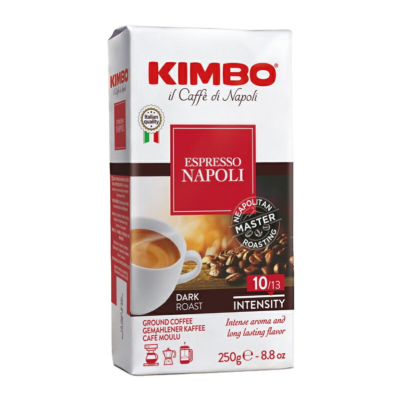 珈琲 粉 コーヒー 焙煎 【 KIMBO エスプレッソ 粉 ナポリ 】 高級 レギュラーコーヒー 濃厚 コク ミディアムロースト ホットコーヒー アイスコーヒー キンボ イタリア コーヒーギフト 珈琲ギフト ギフト プレゼント ブラジル コーヒー豆 こーひー coffee