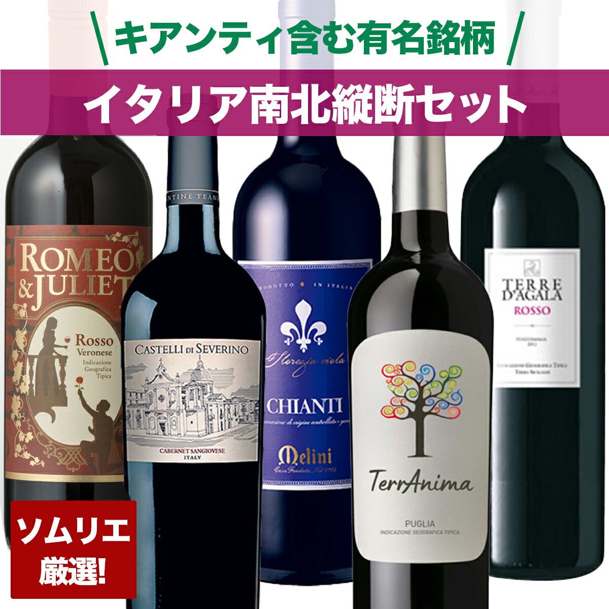 送料無料 ワインセット 赤 ワイン 父の日 イタリアワイン 辛口 母の日 飲み比べ お酒 フルボディ ミディアムボディ ライトボディ ソムリエ ギフト プレゼント ヴェネト トスカーナ プーリア シチリア 高級ワイン 高級酒