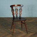 アーコール ERCOL Old Colonial シスルバックチェア ブルーラベル Ercol エルム 英国 椅子 ヴィンテージ 木彫刻 ダイニングチェア イギ...