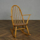 アーコール ERCOL ヴィンテージ クエーカー ロッキングチェア ブルーラベル 英国 安楽 揺り椅子 カフェ 木製 無垢材 ブナ エルム イギリス #8369...