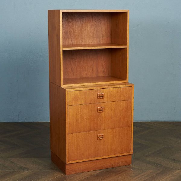 チェスト　4段　整理ダンス　鍵付き　チーク　デンマーク　ビンテージ　北欧家具 デンマークヴィンテージ チェスト 4段 チーク材 収納 北欧家具