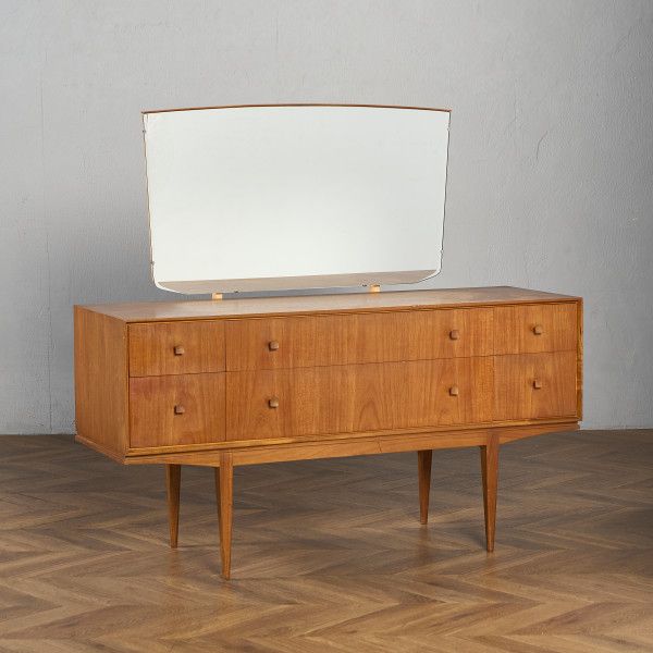 マッキントッシュ A.H.McINTOSH ヴィンテージ ドレッシングチェスト ドレッサー IZ87197E★A.H. McINTOSH チェスト デスク 化粧台 鏡台 北欧 スタイル ミラー 英国 テーブル イギリス チーク 鏡 #87197