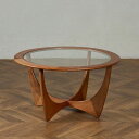 ジープラン G-PLAN サーキュラー アストロ センターテーブル Occasional Table (8040) astro テーブル ヴィンテージ 英国 丸 ガラス コーヒーテーブル 木製 #91775