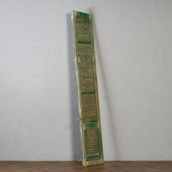 英国 アンティーク ペインテッド ヴォレー IZ94301E★ 窓 シャビー ペイント ウッドドア 雨戸 鎧戸 建材 ショップ ブロカント DIY 間仕切り 扉 ルーバー #94301