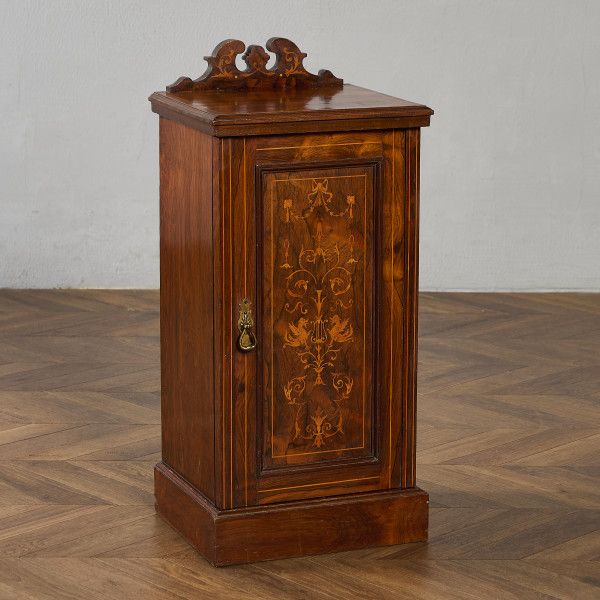 英国 クラシック サイドキャビネット IZ95431E★イギリス ベッド ウォールナット ブック シェルフ 飾り棚 本棚 サイドテーブル ナイトスタンド #95431