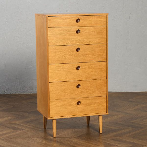 アバロン AVALON ヴィンテージ 6段 ハイチェスト IZ95465E★Avalon トール チェスト 英国 北欧 スタイル ドロワー イギリス ビンテージ チーク 収納 #95465