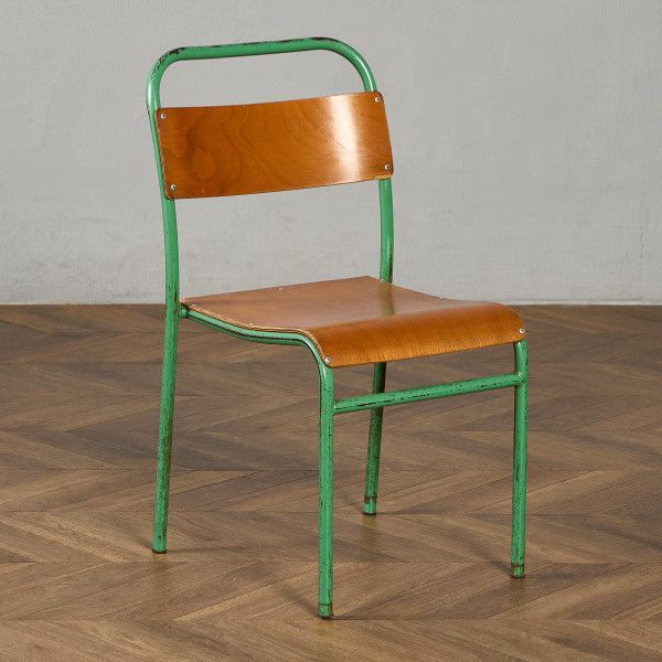 D.シーベル D.Sebel & Co.Ltd. ヴィンテージ スタッキング スクールチェア IZ96665E★イギリス 工業系 ..