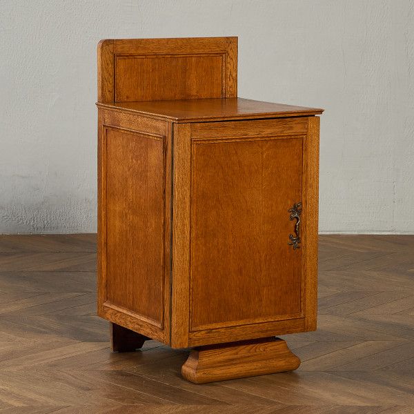 英国 クラシック ベッドサイド キャビネット IZ96855C★ サイド オーク 飾り台 木製 イギリス 本棚 花台 脚付き ナイトスタンド #96855