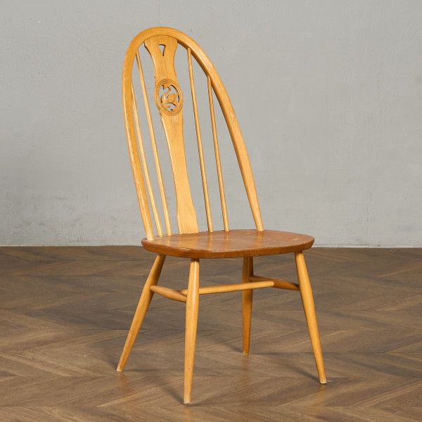 乐天商城 - 椅子・ソファ エルム アーコール ERCOL スワンバックチェア ラウンドメタルラベル Ercol スワンバック チェア ヴィンテージ 椅子 ダイニングチェア ウィンザーチェア サイドチェア 無垢材 ビンテージ #97119