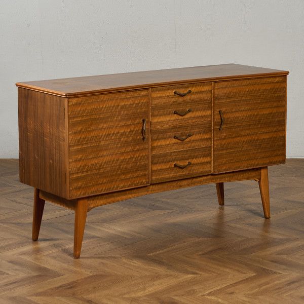 アルフレッド・コックス Alfred Cox ヴィンテージ サイドボード IZ97146E★英国 脚付 ウォールナット カップボード モダン 北欧 スタイル イギリス ドロワー 木製 #97146