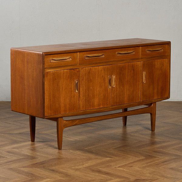 ジープラン G-PLAN Fresco ヴィンテージ 脚付き サイドボード (4072) IZ97166C★ チーク 英国 フレスコ AVボード リビングボード カップボード イギリス #97166