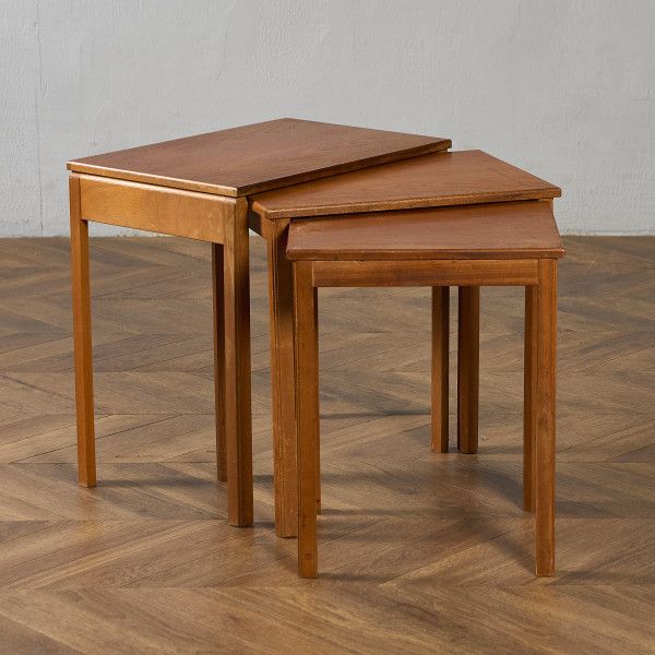 マッキントッシュ A.H.McINTOSH ヴィンテージ ネストテーブル IZ97180E★A.H. McINTOSH サイドテーブル チーク イギリス ナイトテーブル ローテーブル #97180