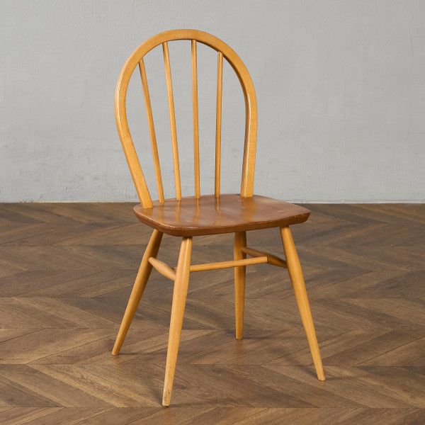 乐天商城 - 椅子・ソファ イギリス エルム アーコール ERCOL ヴィンテージ 4本 スポーク フープバックチェア ercol 椅子 ダイニングチェア 曲木椅子 材 天然木 英国 シンプル #97220