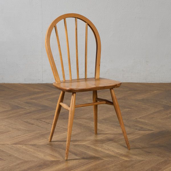 Rakuten - 椅子・ソファ イギリス エルム アーコール ERCOL 4本 スポーク フープバックチェア ブルーラベル ercol ダイニングチェア 英国 ヴィンテージ 曲木 椅子 天然木 #97227