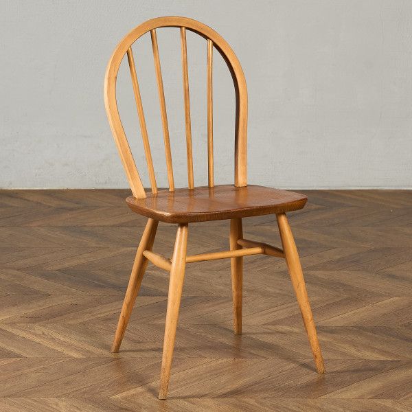 Rakuten - 椅子・ソファ イギリス エルム アーコール ERCOL 4本 スポーク フープバックチェア ercol ダイニングチェア 英国 ヴィンテージ 曲木 椅子 天然木 #97230