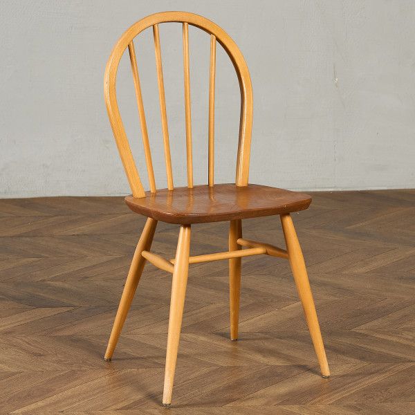 樂天商城 - 椅子・ソファ イギリス エルム アーコール ERCOL 4本 スポーク フープバックチェア ercol ダイニングチェア 英国 ヴィンテージ 曲木 椅子 天然木 #97231