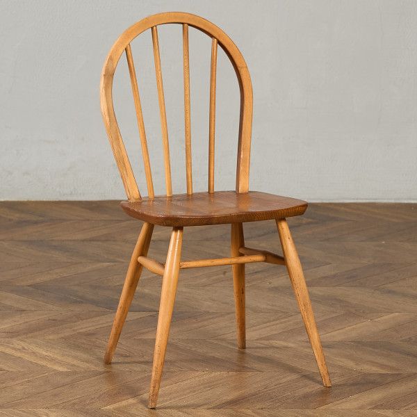 Rakuten - 椅子・ソファ イギリス エルム アーコール ERCOL 4本 スポーク フープバックチェア ercol ダイニングチェア 英国 ヴィンテージ 曲木 椅子 天然木 #97234