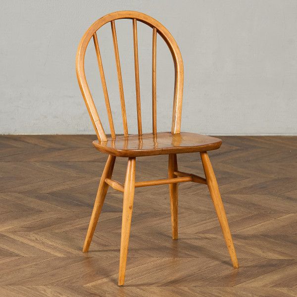 椅子・ソファ イギリス エルム アーコール ERCOL 4本 スポーク フープバックチェア ercol ダイニングチェア 英国 ヴィンテージ 曲木 椅子 天然木 #97235