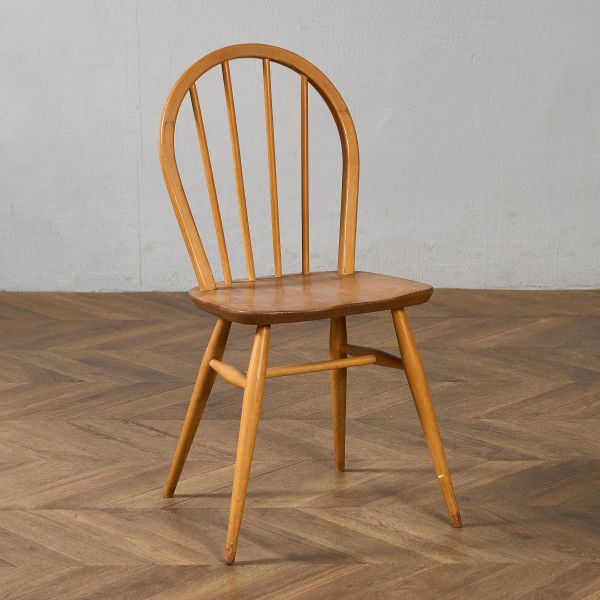 Rakuten - 椅子・ソファ イギリス エルム アーコール ERCOL 4本 スポーク フープバックチェア ercol ダイニングチェア 英国 ヴィンテージ 曲木 椅子 天然木 #97238