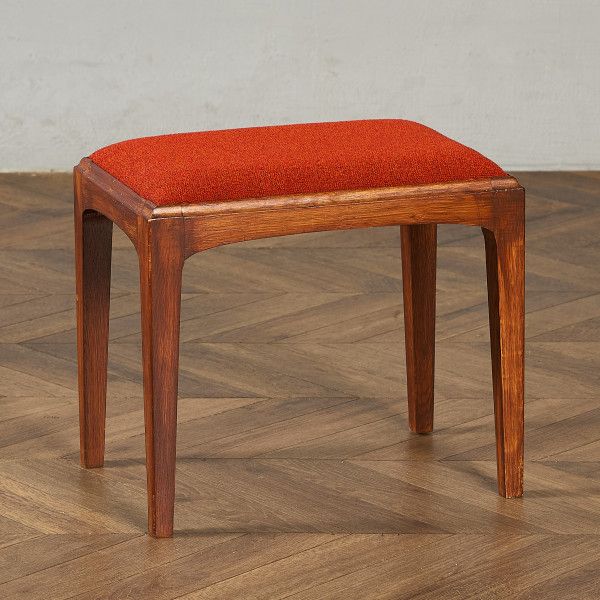 乐天商城 - 椅子・ソファ イギリス チーク スタッグ Stag Furniture ヴィンテージ スツール 座面張替え済み 張替済 英国 ミッドセンチュリー ドレッサー チェア 椅子 ビンテージ #97528