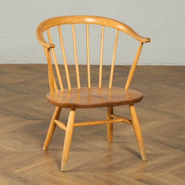 Rakuten - 椅子・ソファ イギリス エルム アーコール ERCOL ヴィンテージ スモーカーズ ローチェア レア カウホーン 低座面 英国 ウィンザー アームチェア ラウンジチェア #98019