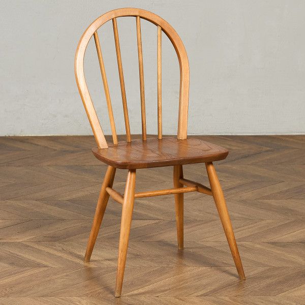 乐天商城 - 椅子・ソファ イギリス エルム アーコール ERCOL 4本 スポーク フープバックチェア ercol ダイニングチェア 英国 ヴィンテージ 曲木 椅子 天然木 #98212