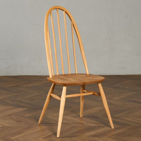 乐天商城 - 椅子・ソファ イギリス エルム アーコール ERCOL ヴィンテージ クエーカーチェア ブルーラベル ercol 椅子 ウインザー ダイニングチェア 木製 天然木 英国 ウィンザー ブナ イス #98235