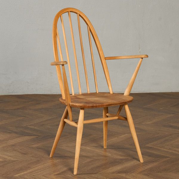 Rakuten - 椅子・ソファ イギリス エルム アーコール ERCOL ヴィンテージ クエーカー アームチェア ブルーラベル ercol チェア 英国 ウィンザー ダイニングチェア 椅子 ビンテージ モダン #98245