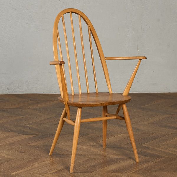 Rakuten - 椅子・ソファ イギリス エルム アーコール ERCOL ヴィンテージ クエーカー アームチェア ブルーラベル ercol チェア 英国 ウィンザー ダイニングチェア 椅子 ビンテージ モダン #98247