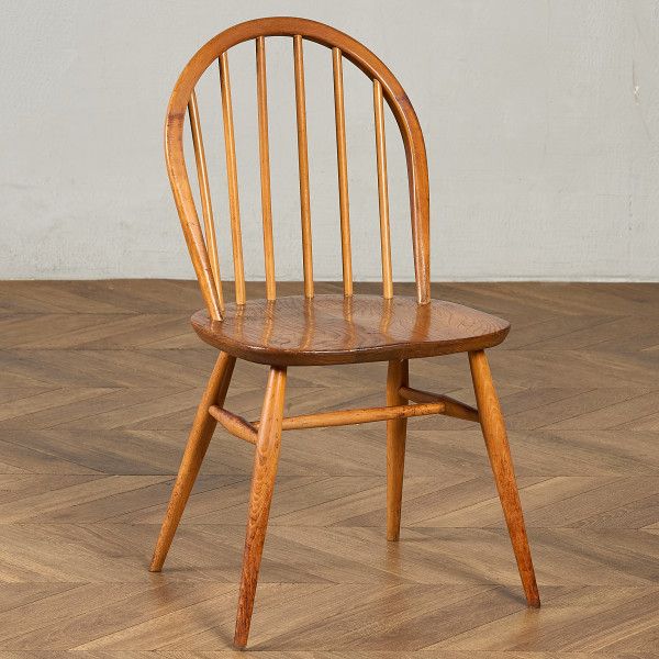 乐天商城 - 椅子・ソファ イギリス エルム アーコール ERCOL フープバックチェア ブルーラベル ercol フープバック チェア 英国 ヴィンテージ ビーチ 椅子 ウィンザーチェア ダイニングチェア #98264