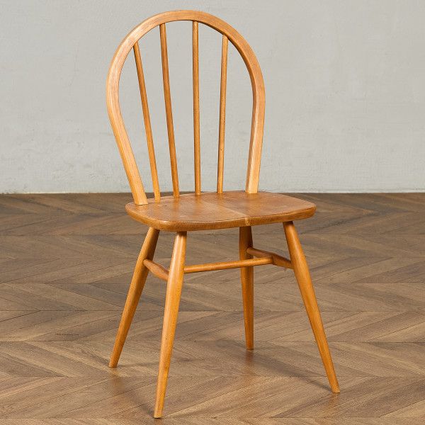 樂天商城 - 椅子・ソファ イギリス エルム アーコール ERCOL ヴィンテージ 4本 スポーク フープバックチェア ercol 椅子 ダイニングチェア 曲木椅子 材 天然木 英国 シンプル #98311