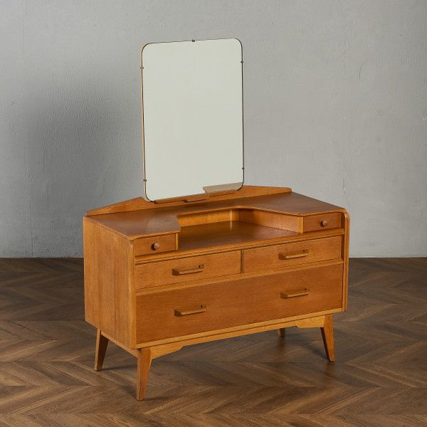 One-Mirror Dressers - デスク・ビューロー イギリス オーク ジープラン G-PLAN Brandon ヴィンテージ ドレッシングチェスト ドレッサー G-Plan 英国 ブランドン ミラー 鏡台 木製 チェスト #98371