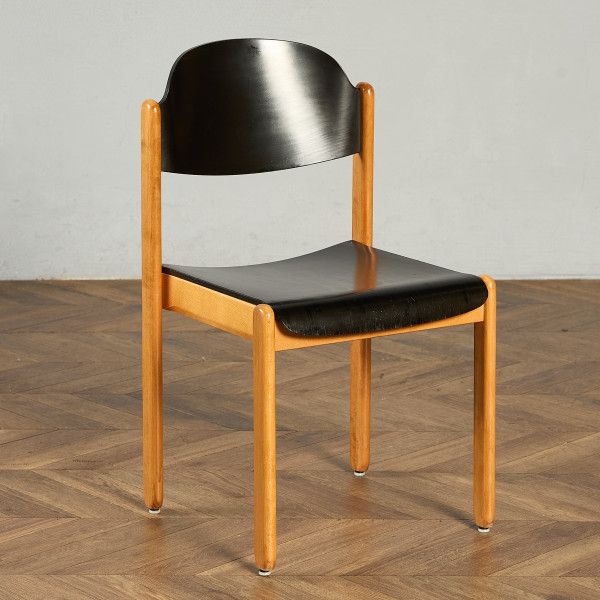 椅子・ソファ ドイツ ブナ シュパーン・シュタットローン Spahn Stadtlohn ヴィンテージ スタッキング ダイニングチェア 北欧 スタイル 椅子 パネルバック ビンテージ 木製 #98486