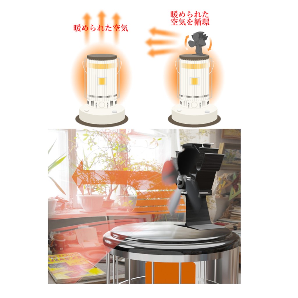 日本電興 ストーブecoファンII ND-SEF02 camp-link-10006868 キャンプリンク楽天市場店 サンプル画像2