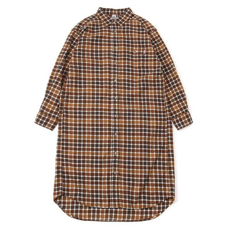 【SALE】CHUMS ネルワンピース Womens M Brown CH18-1221-B005-04 チャムス