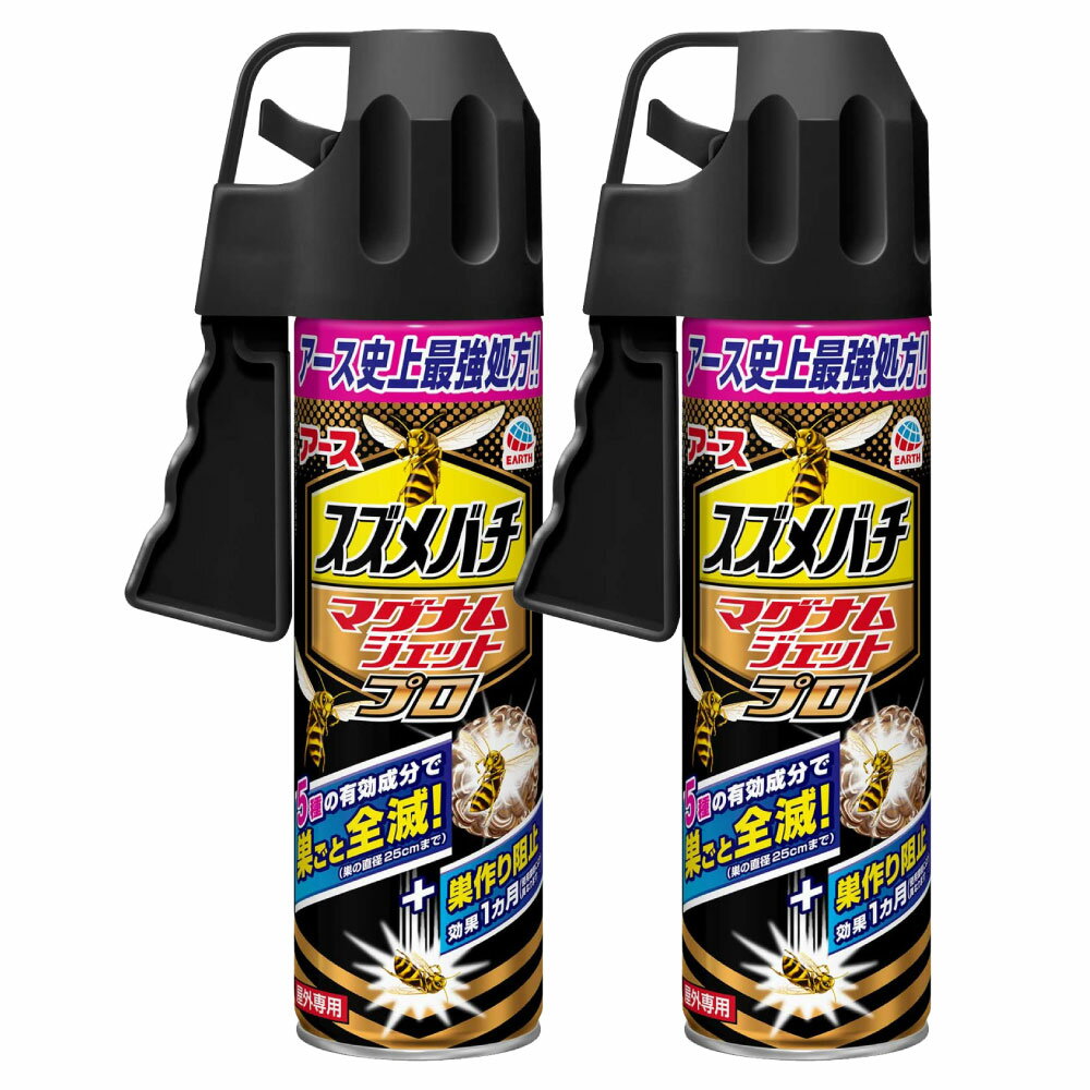 スズメバチ駆除 スプレー アース製薬 スズメバチマグナムジェットプロ 550ml×2本 【あす楽】