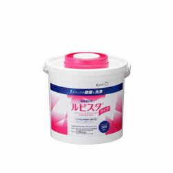 環境除菌 洗浄剤 環境清拭用ルビスタ ワイプ 300枚 詰替ワイプ入専用容器 除菌 洗浄 【送料無料】