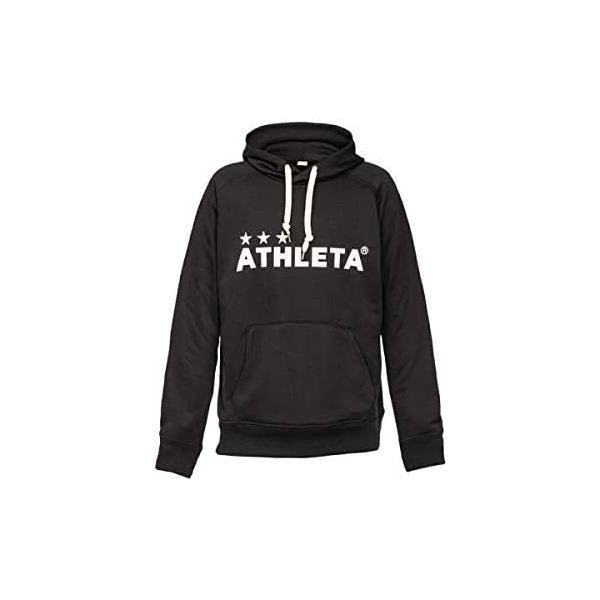 アスレタ(ATHLETA) ジュニアカラー杢スウェットパーカー BLK