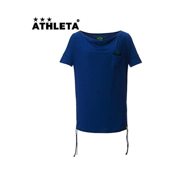 アスレタ(ATHLETA) ロング丈ルーズTシャツ 08094 レディース ネイビー