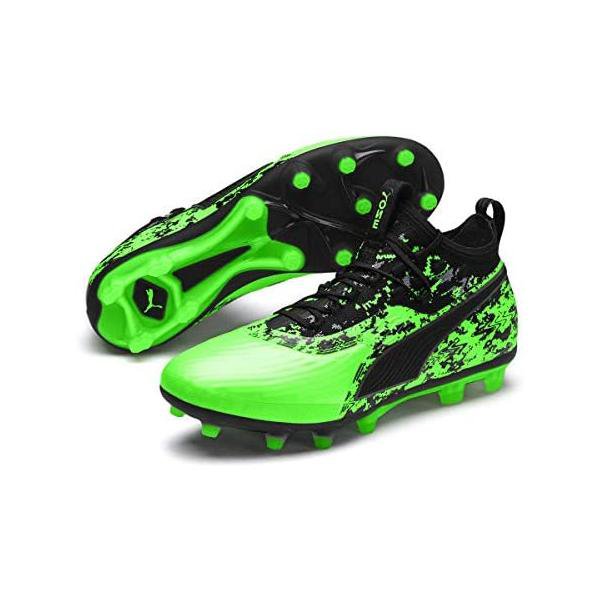 プーマ(PUMA) サッカースパイク プーマワン 19.1 HG 土 人工芝 グリーン/ブラック 105480-02