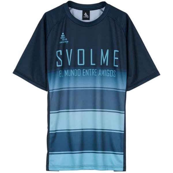 スボルメ(SVOLME) サッカー/フットサル ボーダーFB 半袖プラシャツ 25SDG 1251-36700-032 ネイビー