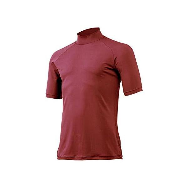 Undershirt - ミズノ(MIZUNO) 野球 アンダーシャツ 半袖 ハイネック 12JA5P3163 エンジ