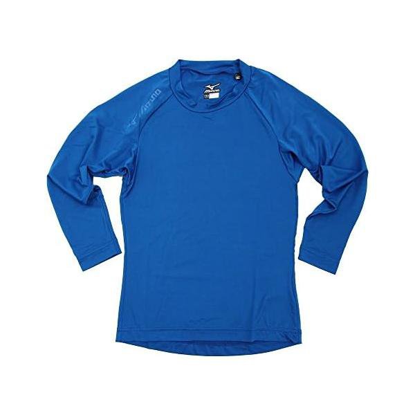ミズノ(MIZUNO) 野球 ジュニア アンダーシャツ 長袖 丸首 ライトフレキシードライ 12JA5P50 ブルー